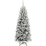 vidaXL Umestno božično drevo med 150 LED Bela 63 x 63 x 150 cm | Shoptok.si