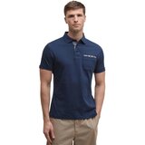 Barbour Polo majice kratki rokavi PREMIUM CORPATCH TAILORED MML1496 Modra Cene