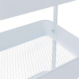 vidaXL Kolica za pohranu 3 nivoa bijela 42x41,5x77 cm čelik | shoptok.hr