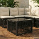  Stol za vrt 55 x 55 x 37 cm PE Rattan i Staklo | shoptok.hr
