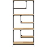  Regal za knjige boja hrasta 81 x 36 x 176 cm konstruirano drvo | shoptok.hr
