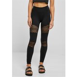 UC Ladies Ladies Crochet Lace Inset Leggings black