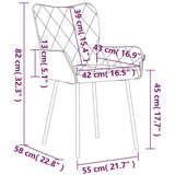  Jedilni stoli 2 kosa krem blago, (20941404) | Shoptok.si