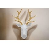 Aberto Design dekorativna figura CY0434, 36x18x40 cm, belo-zlatna boja | ePonuda.com