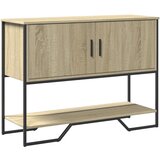 vidaXL Konzolni stol boja hrasta 100 x 35 x 74,5 cm konstruirano drvo Cijene