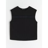 Sinsay Bluza s rupičastim umetkom | shoptok.hr