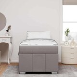  Krevetna konstrukcija Sivo-smeđa 120 x 190 cm tkanina | shoptok.hr