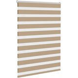 Zebra zavjesa Pješčano smeđa 105x100 cm Širina tkanine 100,9 cm Poliester | shoptok.hr