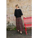 Marisse Black Floral Midi Skirt | ePonuda.com