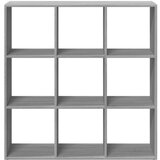 vidaXL Pregrada s knjižno omaro siva sonoma 102x29x103,5 cm inž. les | Shoptok.si