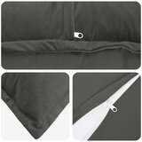  Jastuk s jastukom HOUTEN 6 kom. Tamnosiva Baršun - Tamnosiva 45 x 45 cm 6 | shoptok.hr