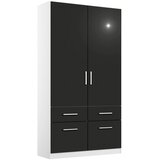 Rauch Möbel omara s klasičnimi vrati, siva, bela | Shoptok.si