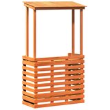 Vanjski barski stol s krovom smeđi 112,5 x 57 x 195,5 cm drveni | shoptok.hr