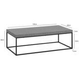Livetastic Klubska Miza Zena, Siva | Shoptok.si