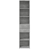  Visoka komoda boja betona 40x42,5x185 cm od konstruiranog drva | Eponuda.ba