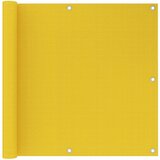 vidaXL Balkonsko platno rumeno 90x500 cm HDPE Cene