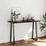 Stolna Mizna plošča temno siva 120x50x4 cm obdelana trdna hrastovina, (20818090) | Shoptok.si