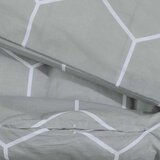  Set posteljine za poplun sivi 220 x 240 cm pamučni | shoptok.hr