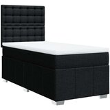 vidaXL Box spring krevet s madracem crni 90x190 cm od tkanine | shoptok.hr
