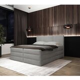 MID.YOU POSTELJA BOXSPRING 180 cm x 200 cm , les, tekstil, leseni material siva | Shoptok.si