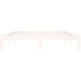  Posteljni okvir bel iz trdne borovine 160x200 cm, (20645304) | Shoptok.si