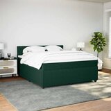  Krevet s oprugama i madracem tamnozeleni 180x200 cm baršunasti | shoptok.hr