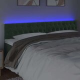  Uzglavlje tamnozeleno 180x7x78/88 cm baršunasto | shoptok.hr