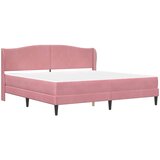  Krevetna konstrukcija Ružičasta 200 x 200 cm Baršun | shoptok.hr