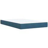 vidaXL Krevet s oprugama i madracem plavi 120 x 190 cm baršun | shoptok.hr