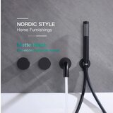  Luksuzna ugradbena slavina za kadu BBTC1658 | ELITE EDITION - Nordijski stil<span> - </span>Mat crna Cijene