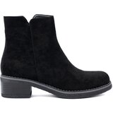 Shelvt Simple black boots with a comfortable heel Cene