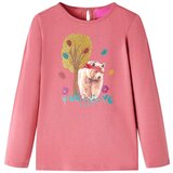  Dječja majica dugih rukava starinska ružičasta boja 116 | shoptok.hr