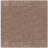 vidaXL Načesana preproga visoke gredi rjava 160x160 cm PP | Shoptok.si