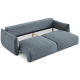 Makamii Plava sklopiva sofa od šenila 230 cm Leila – | shoptok.hr