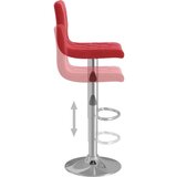 vidaXL Barski stolci 2 kom crvena boja vina baršunasti | shoptok.hr