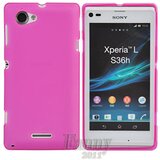  Gumijasti / gel etui Matte za Sony Xperia L - roza Cene