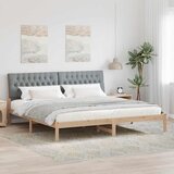  Krevetni okvir s tapiciranim uzglavljem Smeđa 200 x 200 cm | shoptok.hr