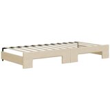  Dnevni krevet na razvlačenje s ladicama krem 90x200 cm tkanina | Eponuda.ba