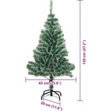  Umjetno Božićno Drvo s Snježnim Flokom i LED Svjetlom 120 cm | shoptok.hr