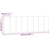 Jastuk za uzglavlje Hanko svjetlosivi 152 cm baršunasti | shoptok.hr