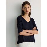 Reserved - Top s visokim udjelom viskoze - mornarsko plava | shoptok.hr