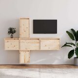 TV ormarići 5 kom od masivne borovine | shoptok.hr