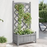 Maison Chic Cvetlično korito - Cvetlični Lonec z mrežo sive barve trden les jelke, (21788640) | Shoptok.si