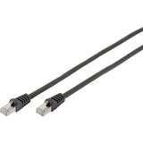 Digitus DB-160144-010-S RJ45 omrežni kabel\, Patch kabel CAT 6 S/FTP 1.00 m črna brez halogena\, zviti pari 1 kos, (20418036) | Shoptok.si