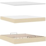 vidaXL Otomanski krevet s madracem krem 180x200cm od tkanine | shoptok.hr