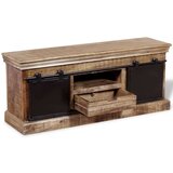 TV Ormarić s 2 Klizna Vrata Masivno Mango Drvo 110x30x45 cm | shoptok.hr