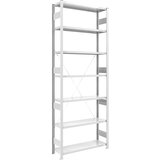 eurokraft pro Sestavljivi regal za velike obremenitve, RAL 7035, višina regala 3000 mm, osnovni regal, ŠxG 1000 x 400 mm | Shoptok.si