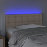  LED uzglavlje boja cappuccina 90 x 5 x 78/88 cm od umjetne kože | shoptok.hr