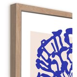 Styler Tiskana slika z okvirjem 60x90 cm Blue Folklore – | Shoptok.si