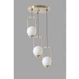 Opviq Bela/v zlati barvi viseča svetilka s steklenim senčilom ø 30 cm Ahu – | Shoptok.si
